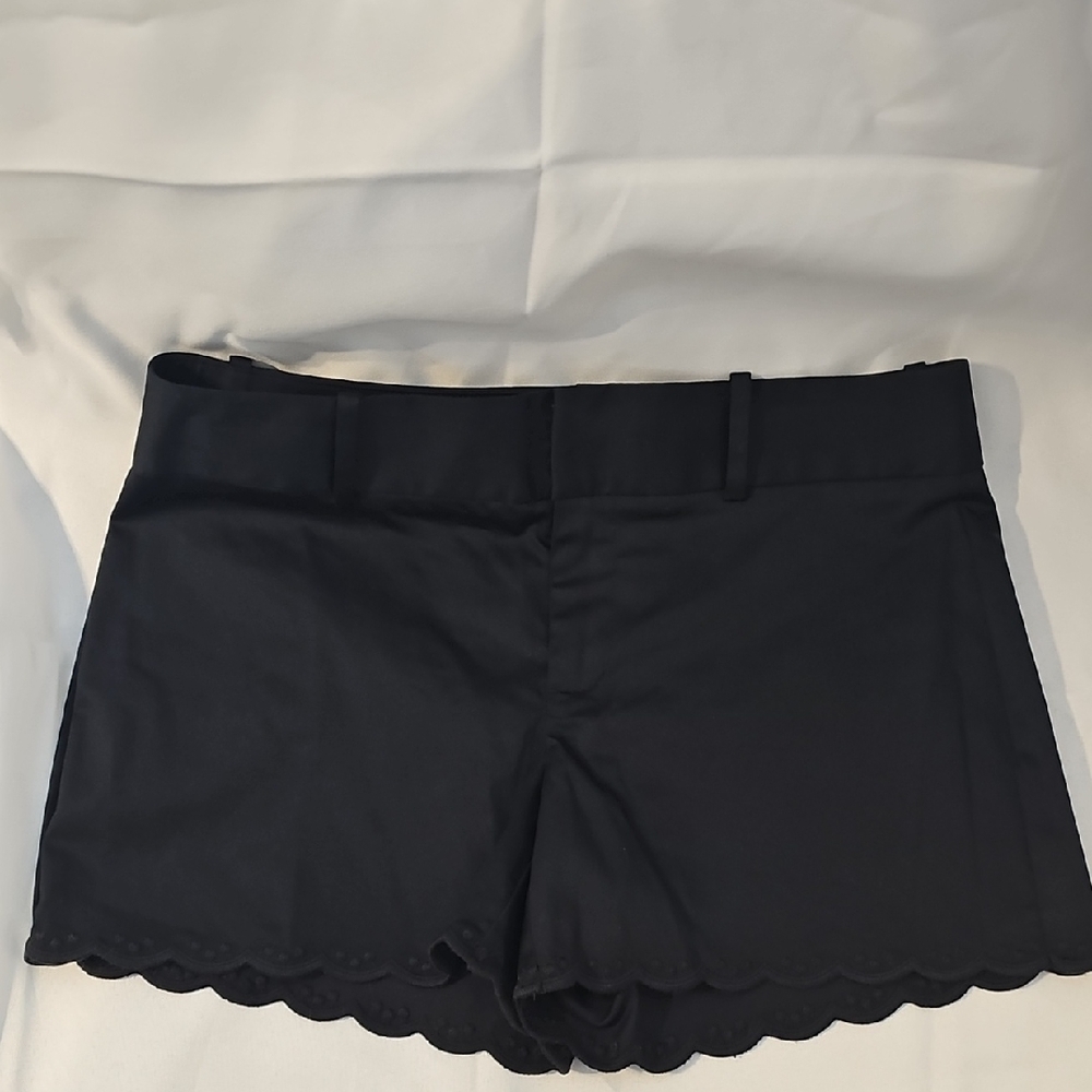 Calvin Klein Black Scalloped Shorts